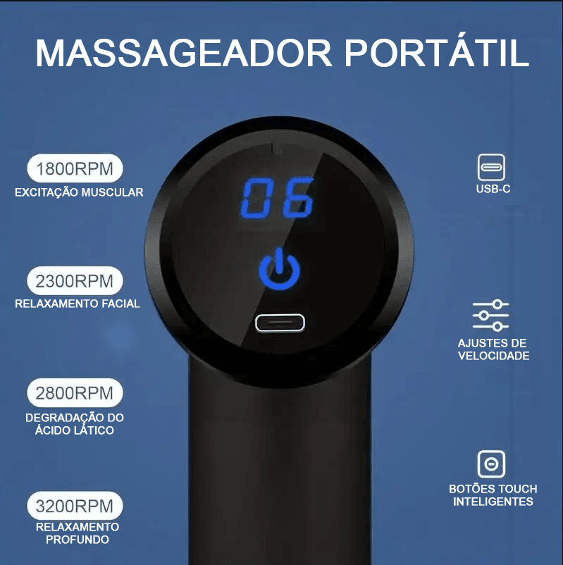 Massageador Muscular Portátil - Future Store Place